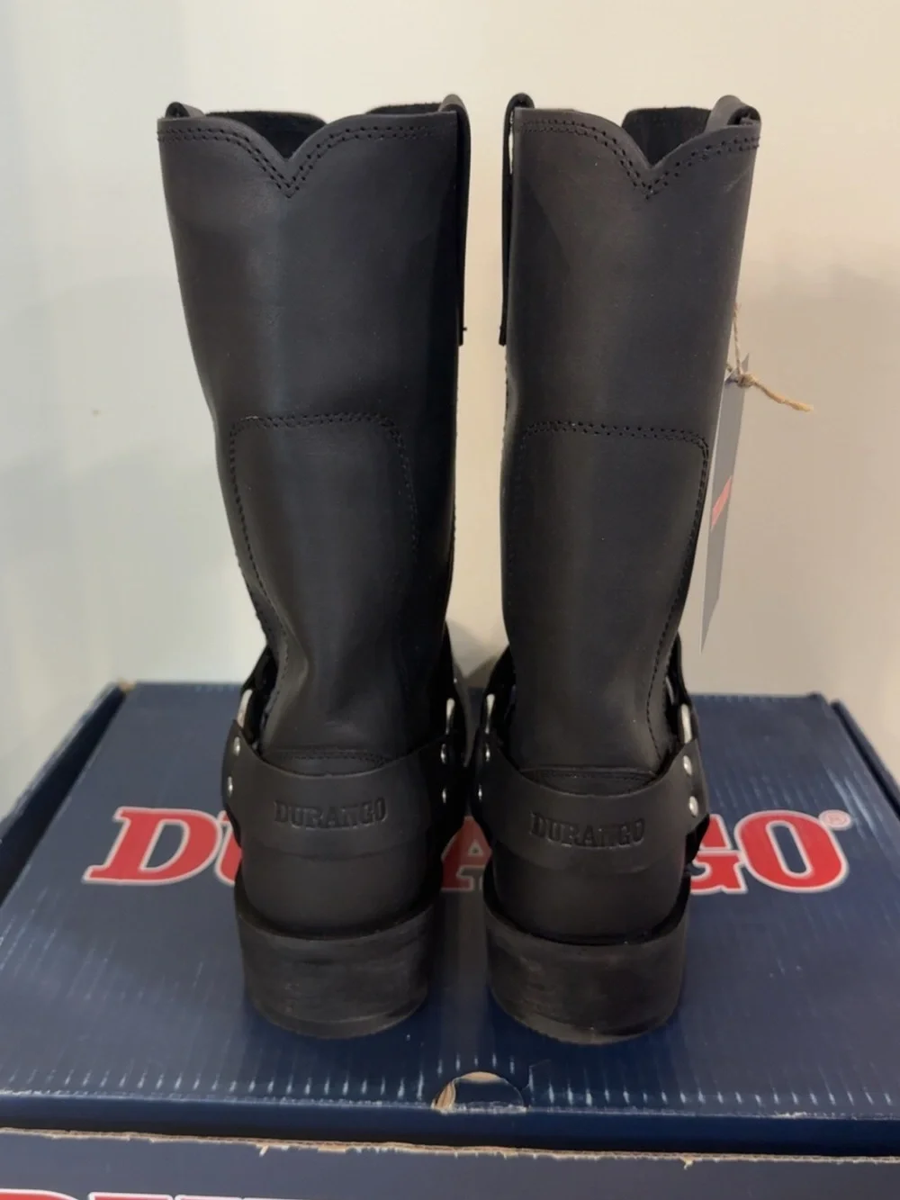 Durango Black Men’s Harness Western Boots